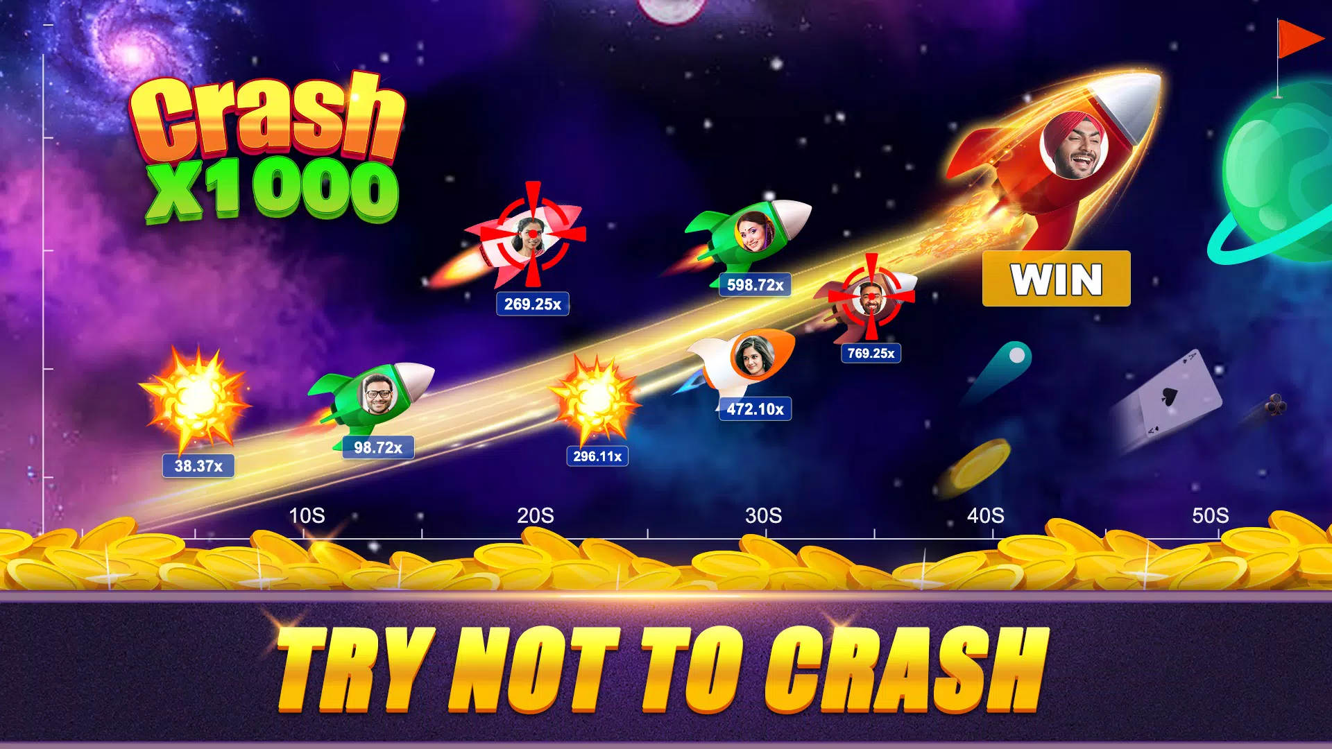 Crash x1000 - Online Poker应用截图第2张