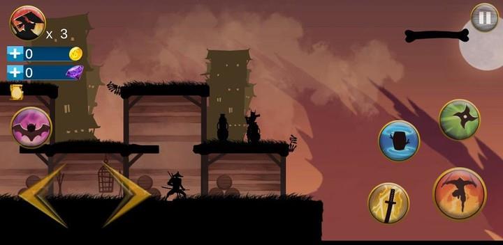 Shadow Samurai : Ninja Revenge Schermafbeelding 0