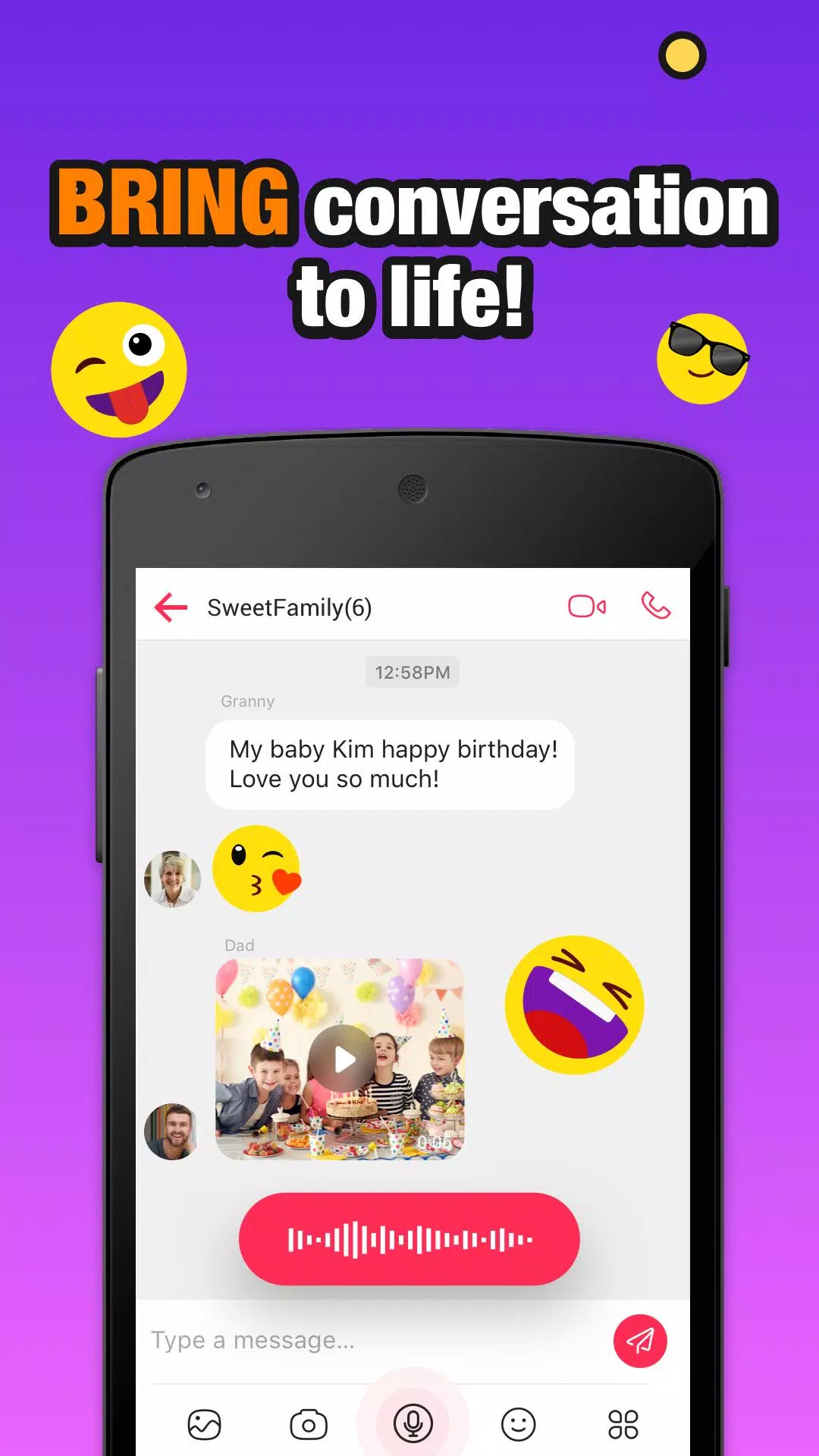 Schermata JusTalk Kids - Safe Video Chat and Messenger 3