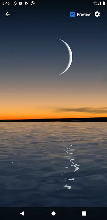 Moon Over Water Live Wallpaper Screenshot 0