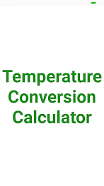 Temperature Converter स्क्रीनशॉट 1