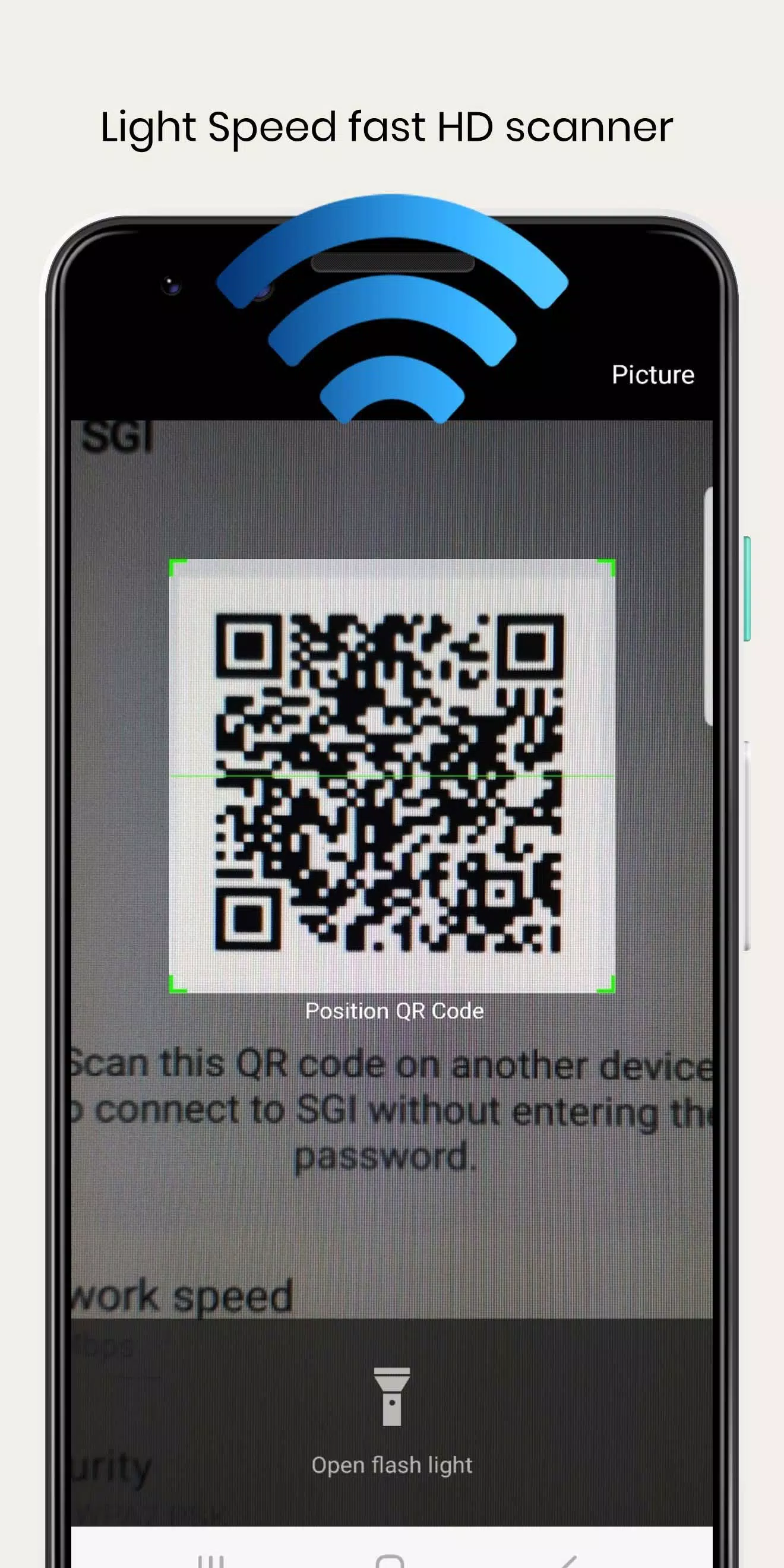 WiFi QrCode Password scanner Capture d'écran 1