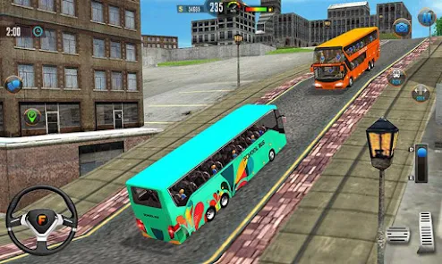 Offroad School Bus Drive Games Captura de pantalla 2