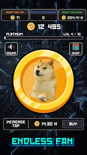 Crypto Clicker Doge Coin Idle Capture d'écran 2