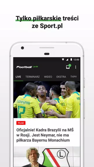 Schermata Football LIVE - wyniki na żywo 0