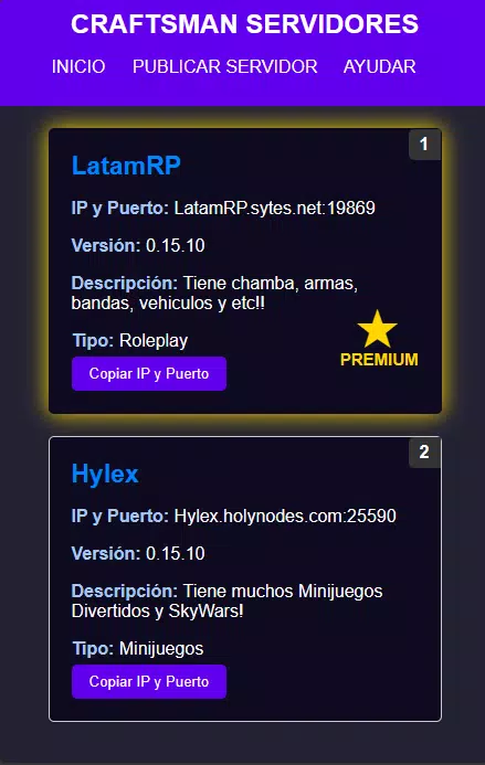 Craftsman - Servers 0.15.10 Captura de tela 1
