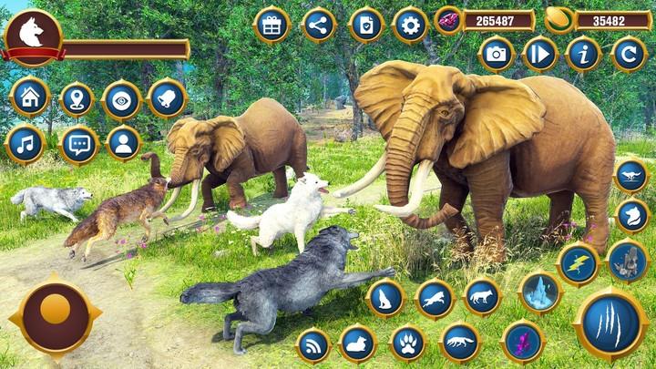 Arctic Craft Wolf Family Sim স্ক্রিনশট 0