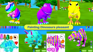 Dinosaur Coloring 3D - AR Cam 스크린샷 3