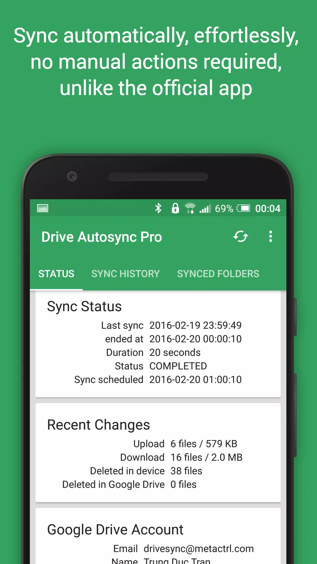 Autosync for Google Drive应用截图第1张