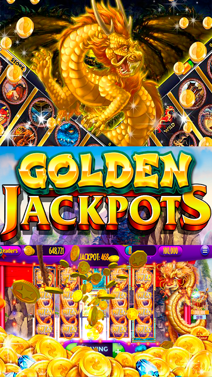 Dragon's Gold Flames Vegas Casino Slots Captura de tela 1