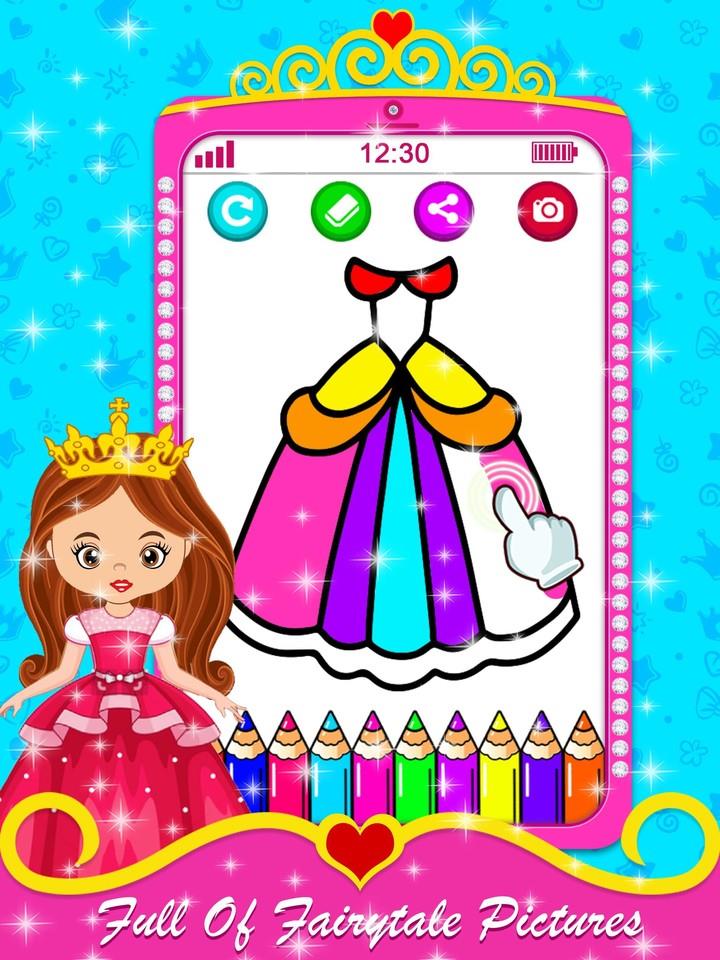 Princess Baby Phone Games Captura de pantalla 1