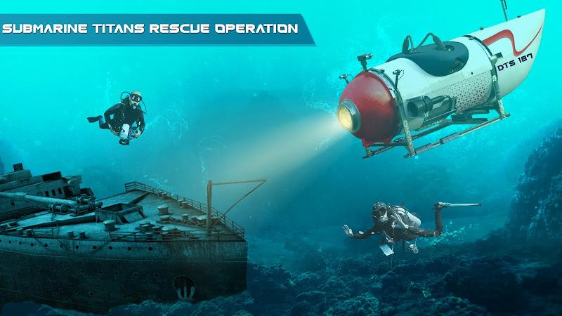 Submarine Titans Rescue Ship Captura de pantalla 3