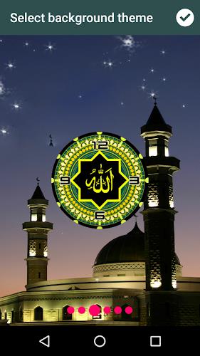 Allah Clock Live Wallpaper Schermafbeelding 1