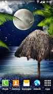 Tropical Night Live Wallpaper ဖန်သားပြင်ဓာတ်ပုံ 1