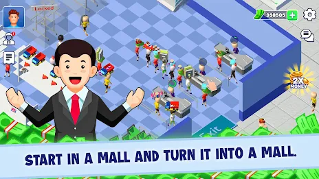 Mini Micro Mall - Tycoon Game स्क्रीनशॉट 0