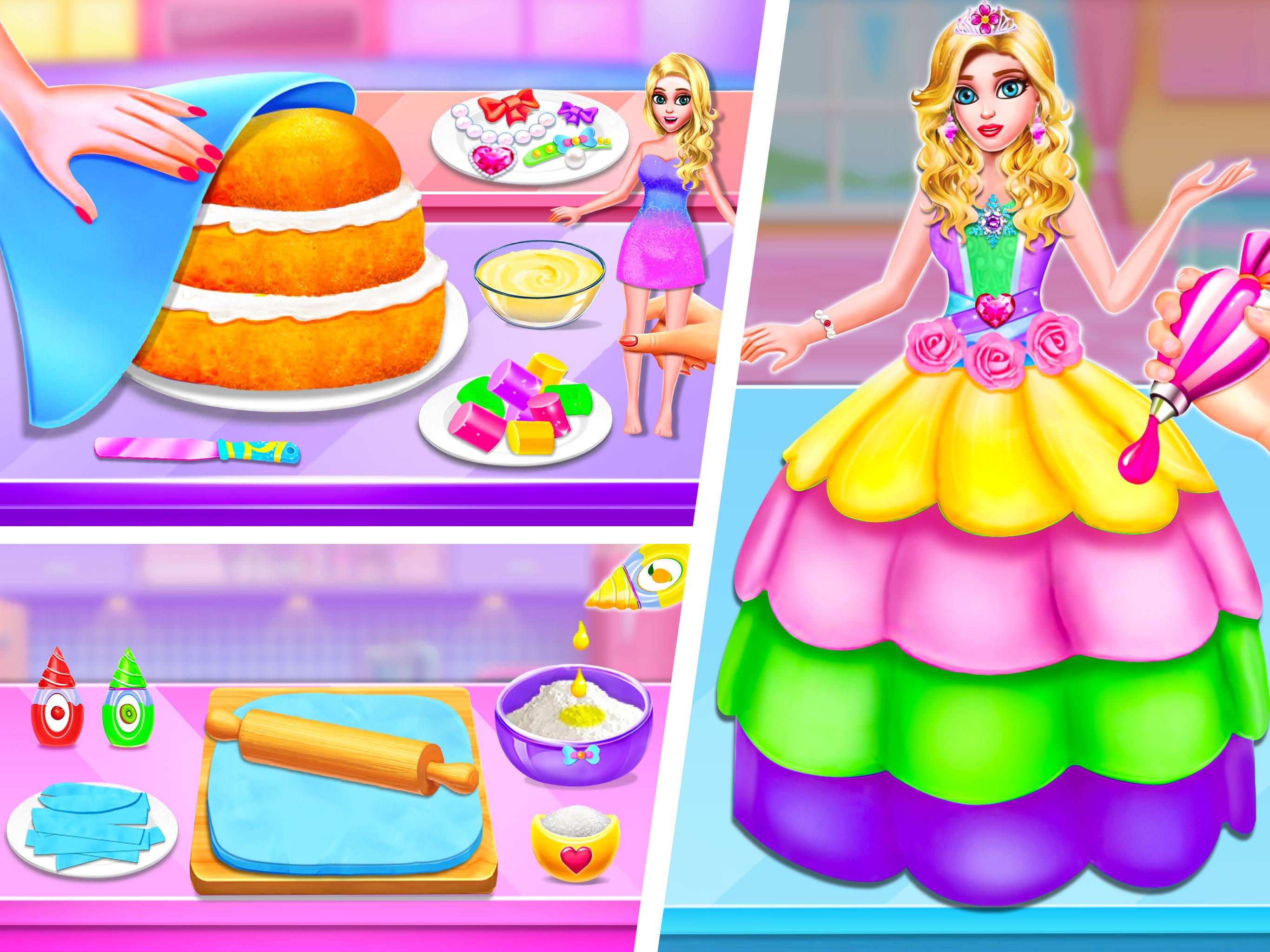 Doll House Cake Maker Game ဖန်သားပြင်ဓာတ်ပုံ 0