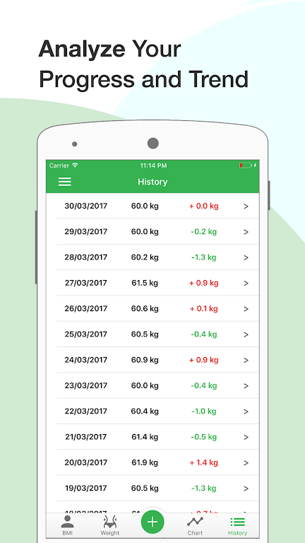 BMI Calculator: Weight Tracker應用截圖第3張