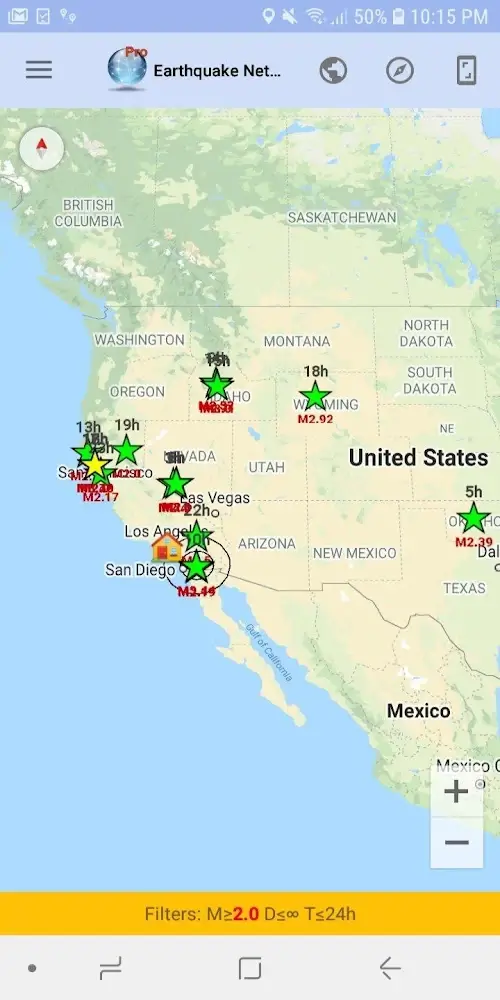 Earthquake Network PRO Screenshot 1