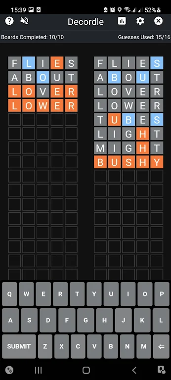 Decordle : Word Finding Puzzle ภาพหน้าจอ 0