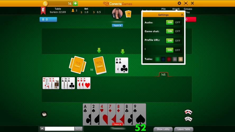 Buraco - Canasta Capture d'écran 2