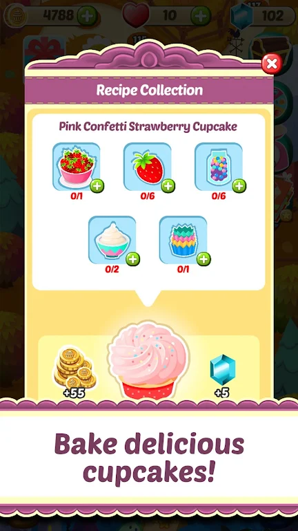 Schermata Mahjong Solitaire Cupcake Bake 3