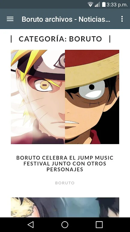 Noticias Anime Captura de pantalla 0