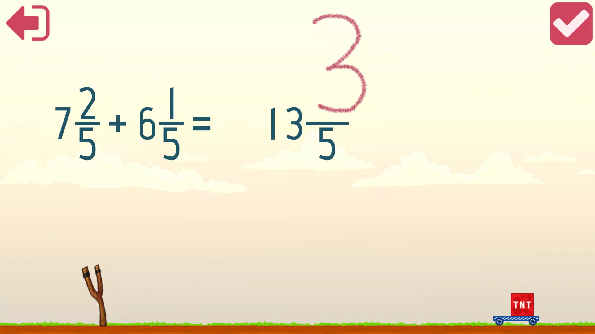 Fractions and mixed numbers Ekran Görüntüsü 3