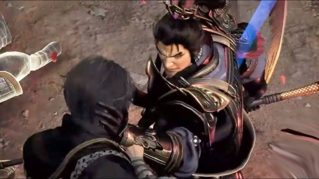 Lu Bu chwyta Wędrowca w Dynasty Warriors: Origins