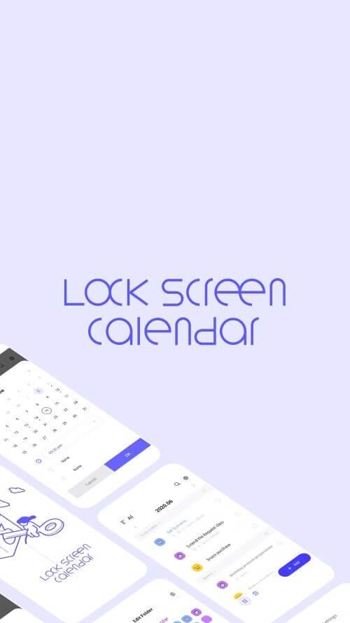 LockScreen Calendar - Schedule Screenshot 0