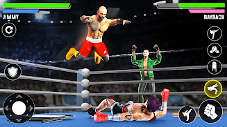 Real Fighting Wrestling Games Captura de tela 1