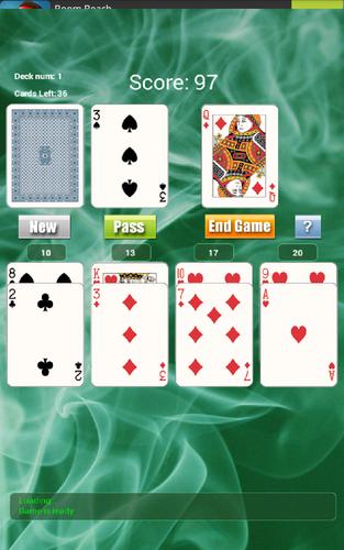 21 Solitaire Game Capture d'écran 2
