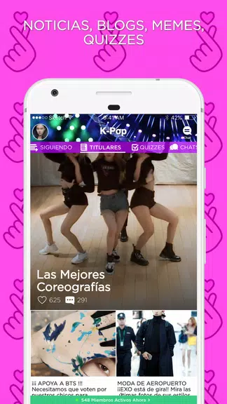 Schermata K-Pop Amino en Español 0
