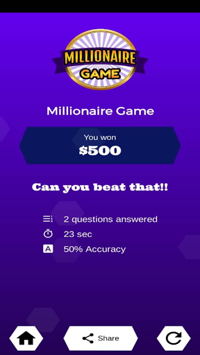 Millionaire Game - Trivia Quiz Capture d'écran 0