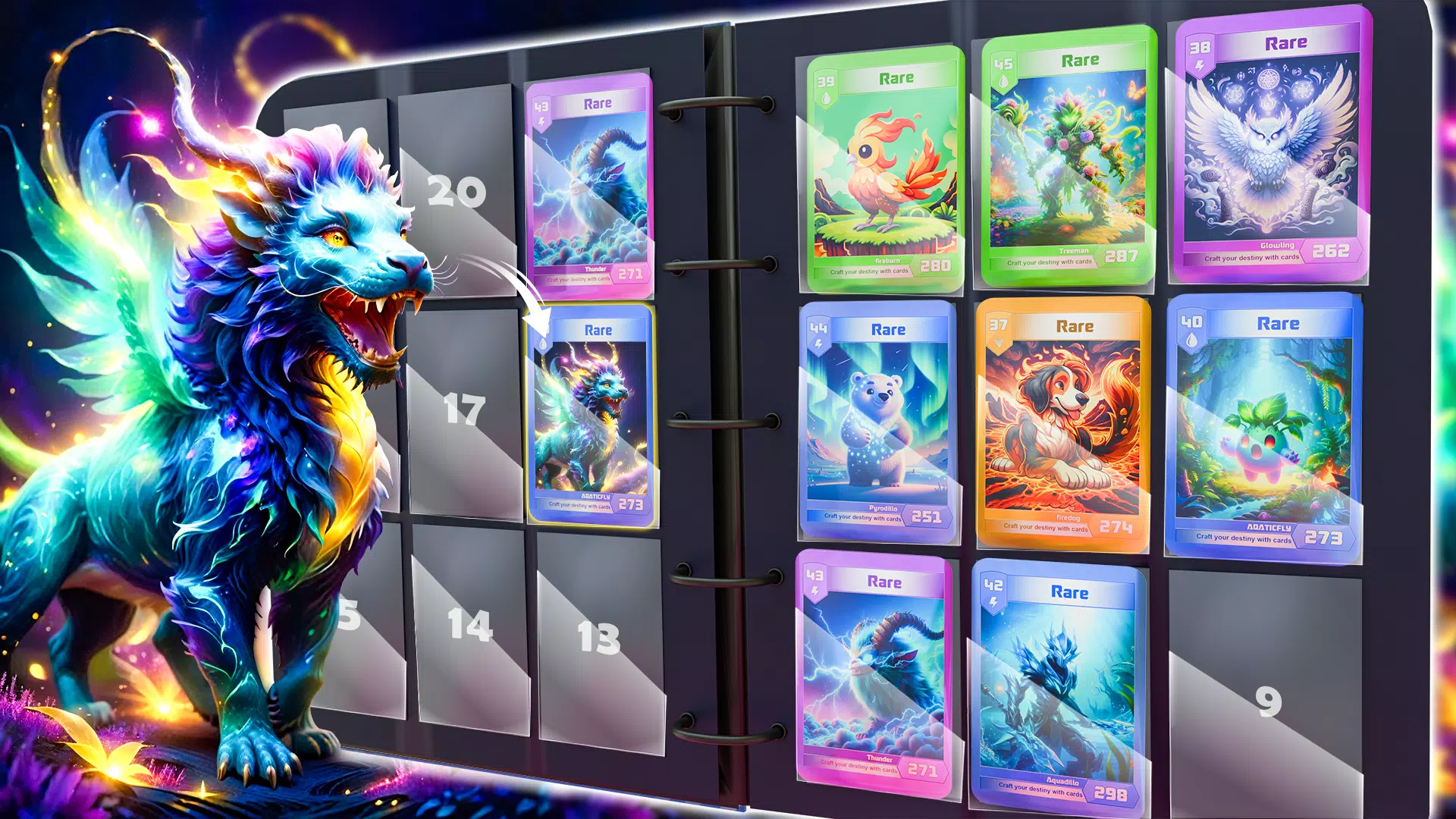 Monsters Card Collector Game स्क्रीनशॉट 1