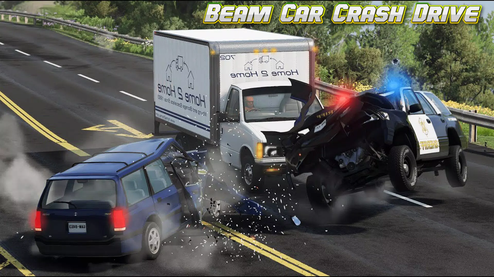 Beam Drive Car Crash Simulator Captura de tela 2