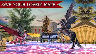 Flying Unicorn Horse Game Ekran Görüntüsü 2