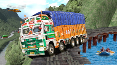 Indian Truck Game Cargo Truck Tangkapan skrin 0