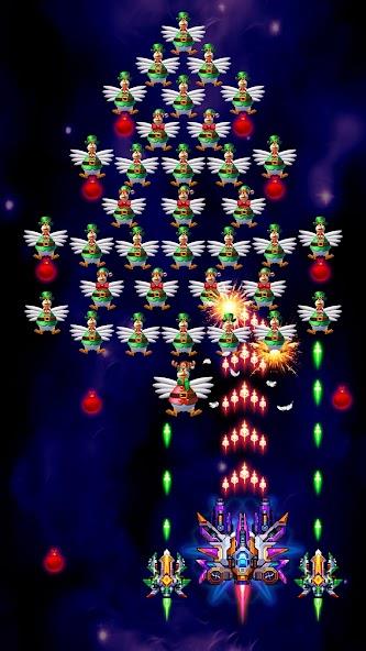 Galaxiga Arcade Shooting Game Mod ဖန်သားပြင်ဓာတ်ပုံ 2