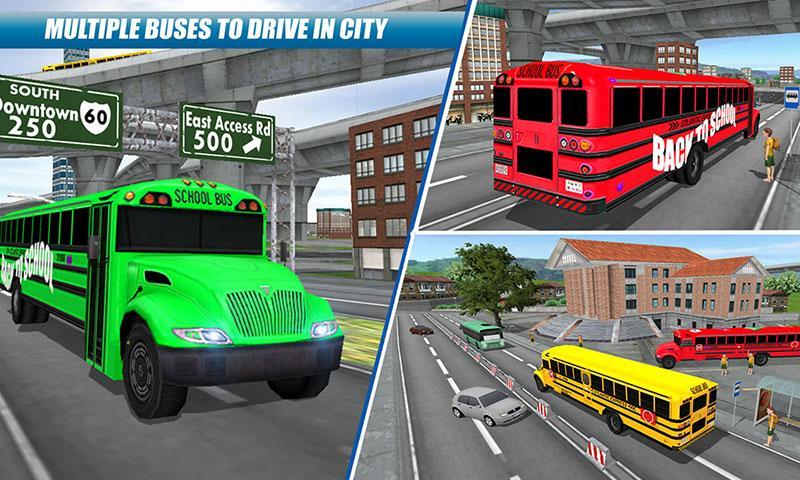 School Bus Driving Game ภาพหน้าจอ 3