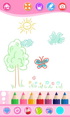 Beauty Coloring Book for Girls Zrzut ekranu 1