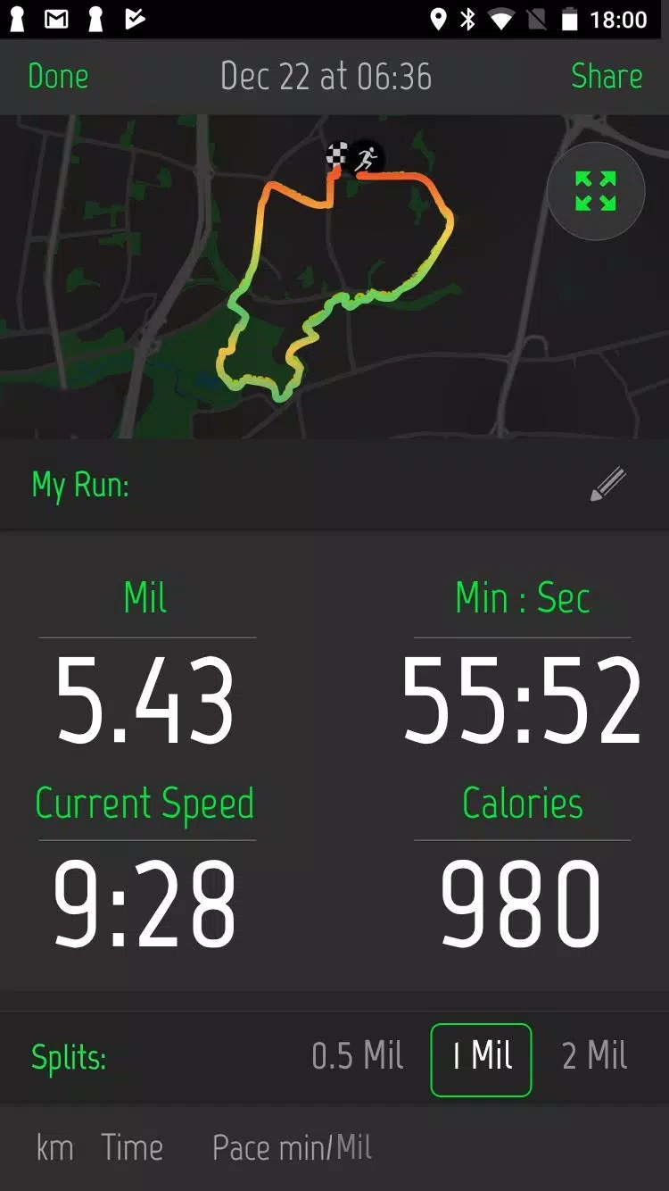 Running Distance Tracker + Capture d'écran 2