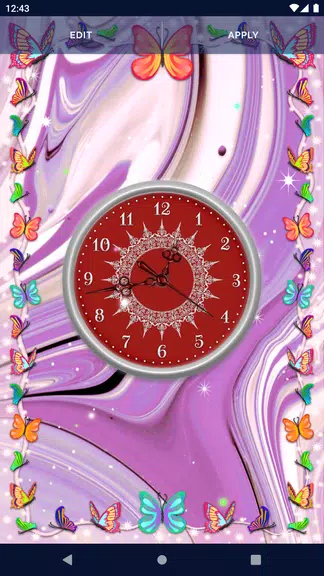 HD Clock Beautiful Wallpaper应用截图第2张