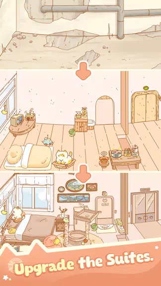 Idle Cat Hotel - Tycoon Games應用截圖第2張