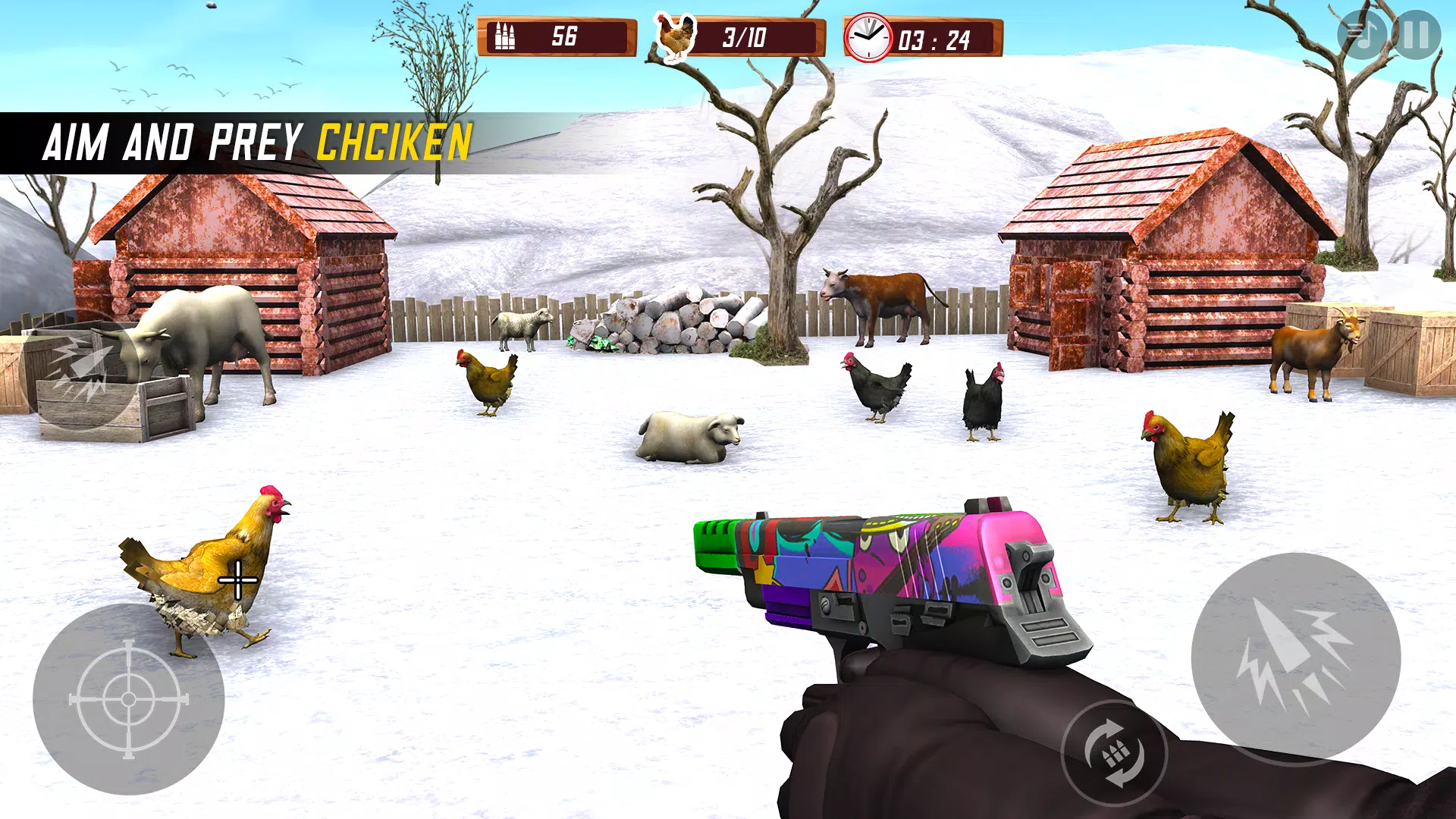 Chicken Shooting 3D Hunt Games應用截圖第1張