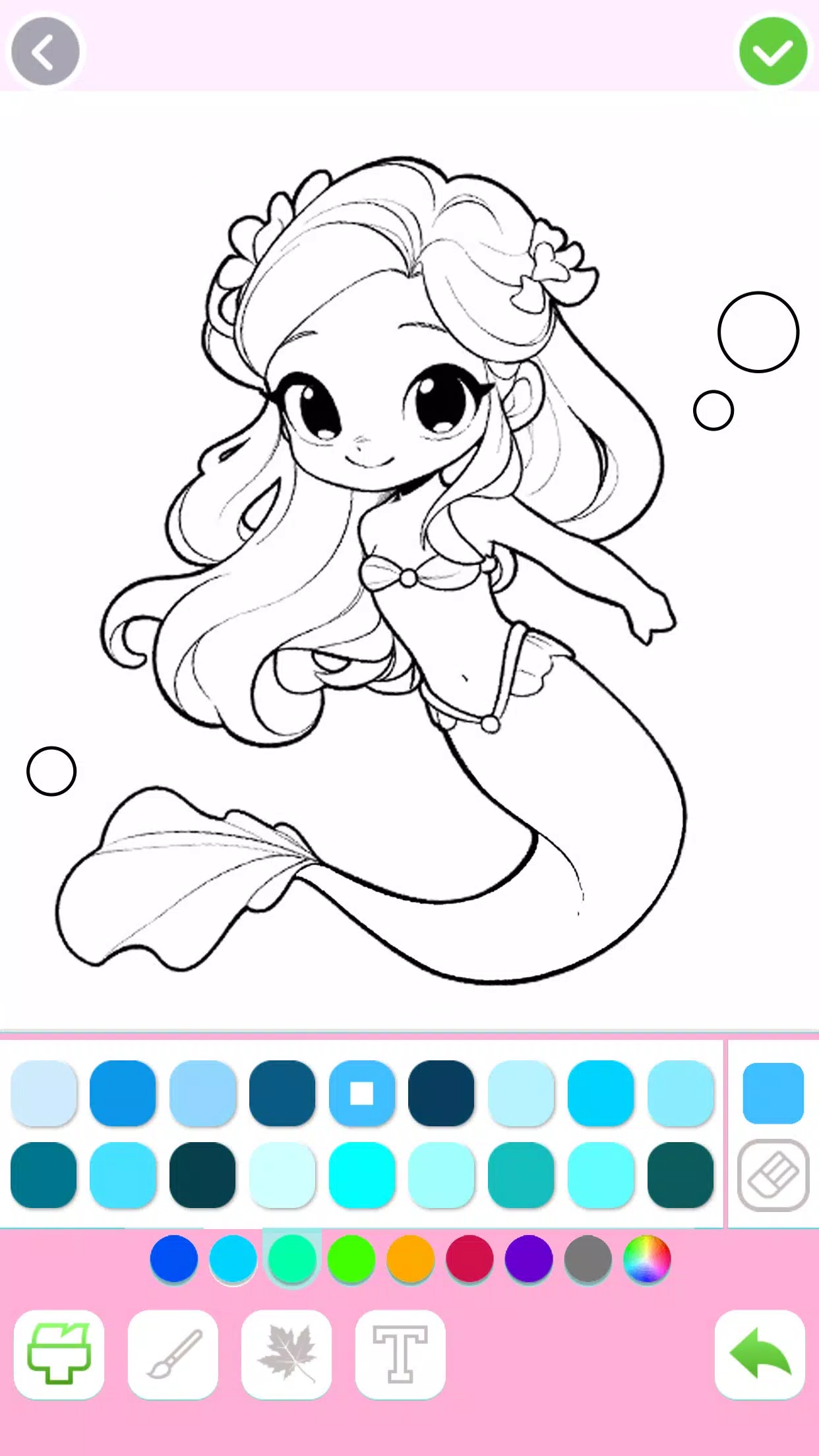 Mermaid Coloring:Mermaid games 스크린샷 2