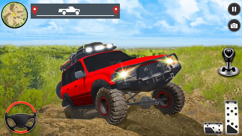 4x4 Turbo Jeep Racing Mania Schermafbeelding 0