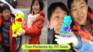 Dinosaur Coloring 3D - AR Cam 스크린샷 1