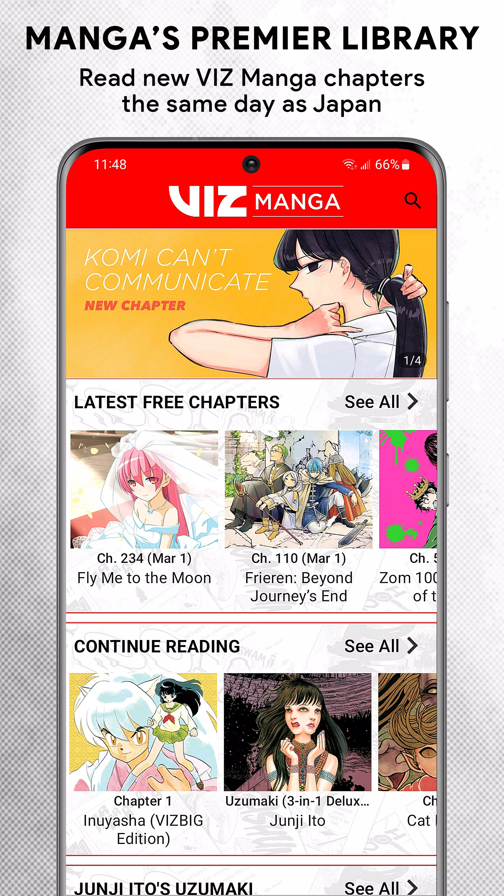 Schermata VIZ Manga 0