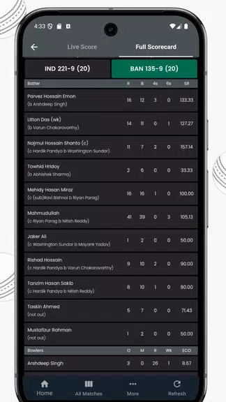 IND vs AUS Live Cricket Score Ekran Görüntüsü 2