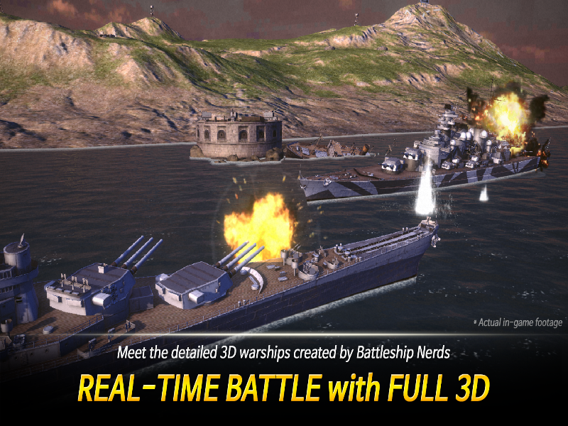 Warship Fleet Command: WW2 Mod APK Screenshot 2